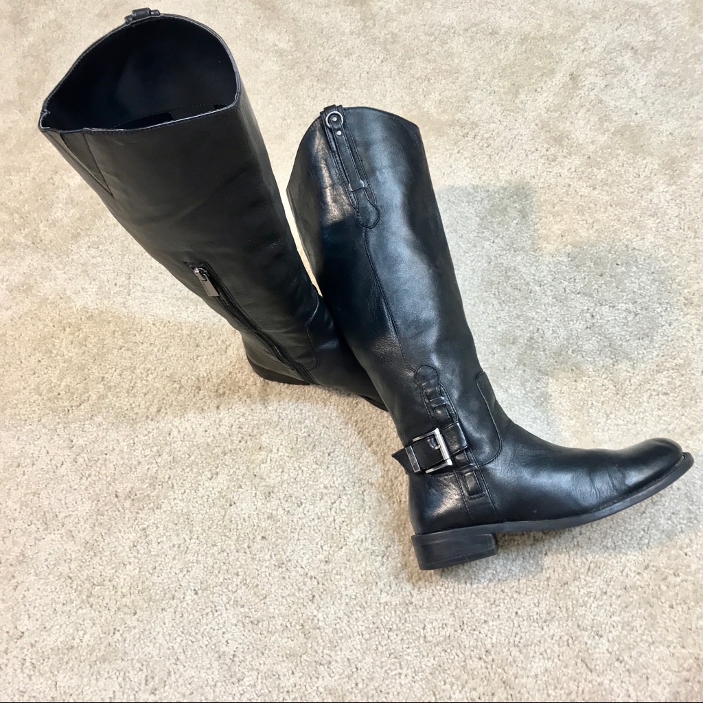 Rare Vince Camuto Kriton Black Riding Boots